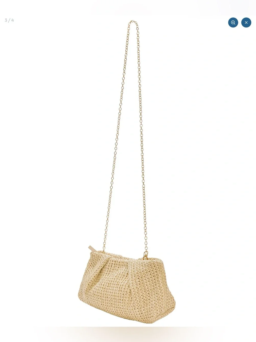 Capittana Oversized Raffia Clutch